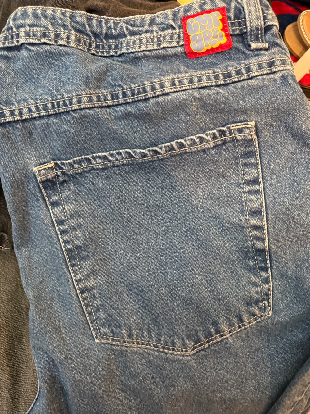 Empyre Blue Denim Men's Jean Shorts with Back Pocket